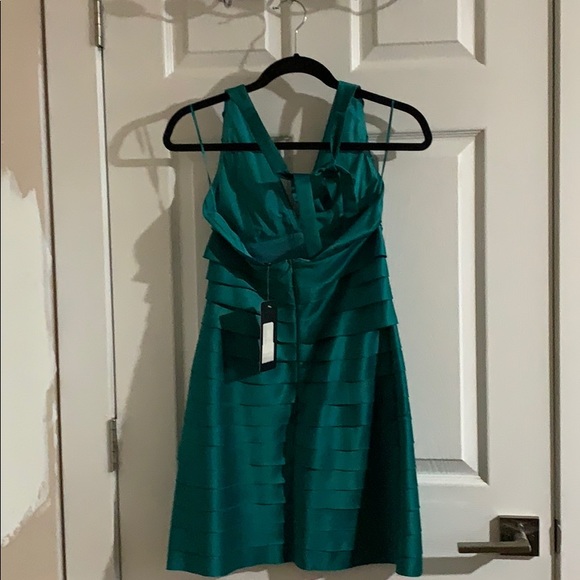 Teal mini dress. NWT - Picture 2 of 2